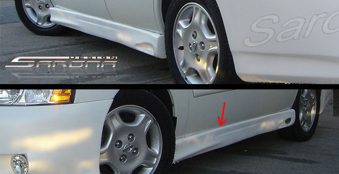 Custom Nissan Altima Side Skirts  Sedan (1998 - 2001) - $290.00 (Part #NS-004-SS)